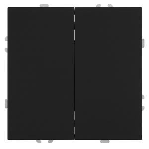 Выключатель 2-кл 10А С/У Самозажимные клеммы Черный уголь Эмили