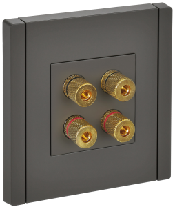 Розетка Аудио 4-м С/У Серый Forte&Piano