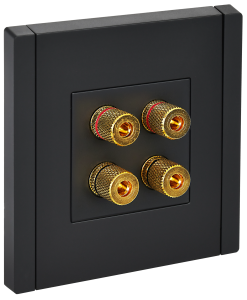 Розетка Аудио 4-м С/У Черный Forte&Piano