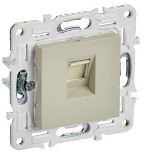 Розетка RJ45 кат.5Е С/У Бежевый Skandy