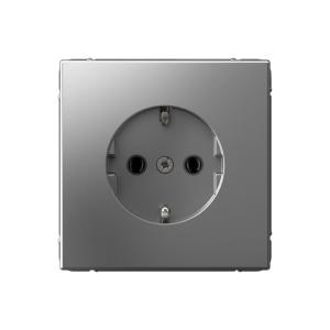 Розетка 1-м 16А С/У З/К Сталь ArtGallery