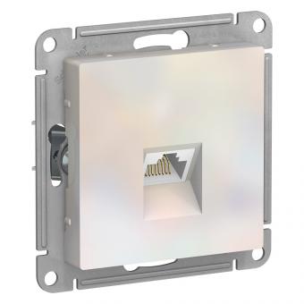 Розетка RJ45 кат.5Е С/У Жемчуг AtlasDesign