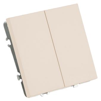 Переключатель 2-кл 10А С/У Кашемир Эмили