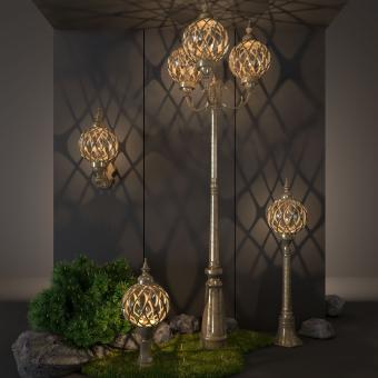 Ландшафтный светильник Sirius F черное золото Elektrostandard