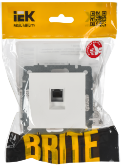 Розетка RJ11 С/У Белый Brite