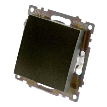 Переключатель 1-кл 10А С/У перекрестный Графит Катрин