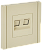 Розетка RJ11+RJ45 кат.5Е С/У Ваниль Forte&Piano