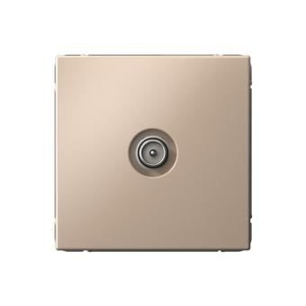 Розетка TV антенна С/У проходная Песочный ArtGallery