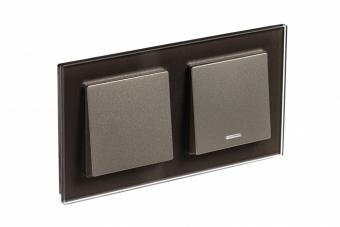 Рамка 2-я, Стекло Мокко AtlasDesign Nature