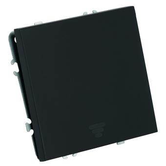 Выключатель 1-кл 10А С/У кнопочный Черный уголь Эмили