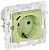 Розетка 1-м 16А С/У З/К со шторками+USB С 18Вт Мятный Skandy