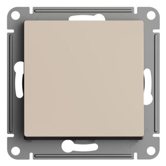 Переключатель 1-кл 10А C/У перекрестный Песочный AtlasDesign