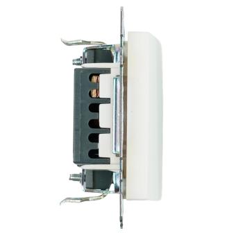 Переключатель 1-кл 10А С/У Белый Катрин