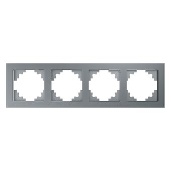 Рамка 4-я стекло Серебро Катрин