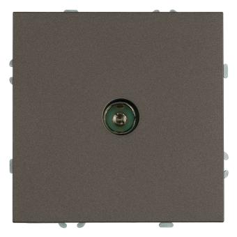 Розетка TV антенна С/У Антрацит Эмили