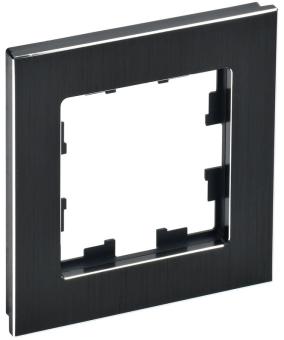 Рамка 1-я Металл Черный Brite