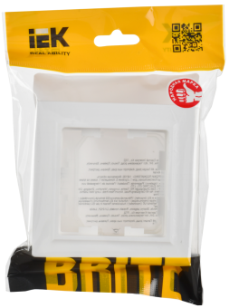 Рамка 1-я IP44 Арктический Белый Brite