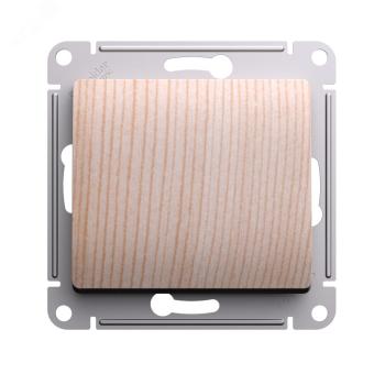 Переключатель 1-кл 10А С/У Сосна Glossa