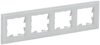 Рамка 4-я Стекло Белый Brite