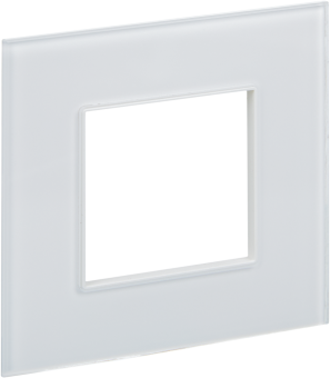 Рамка 1-м Стекло Арктический белый Skandy