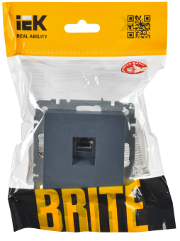 Розетка RJ45 кат.6 С/У Маренго Brite