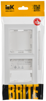 Рамка 2-я Арктический Белый Brite