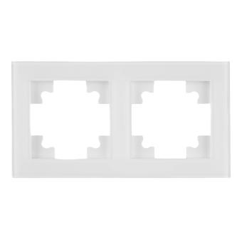 Рамка 2-я стекло Белый Катрин