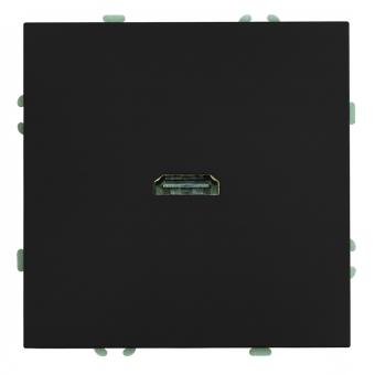 Розетка HDMI Черный уголь Эмили
