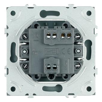 Переключатель 1-кл 10А С/У Антрацит Эмили