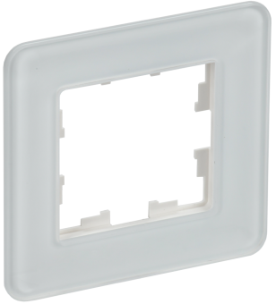 Рамка 1-я Стекло Белый Brite