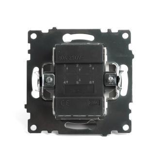 Переключатель 2-кл 10А С/У Золото Катрин