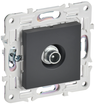 Розетка TV антенна С/У проходная Титан Skandy