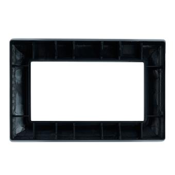 Рамка  2-я без перемычки Черный Катрин