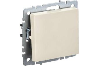 Переключатель 1-кл 10А С/У проходной Бежевый Brite