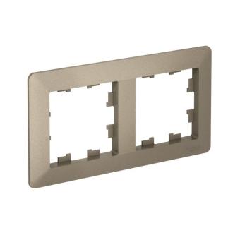 Рамка 2-я, Шампань/дымчатый черный AtlasDesign Air Systeme Electric