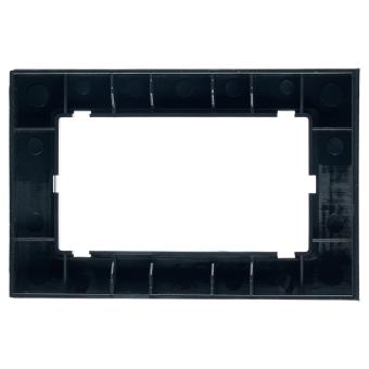Рамка  2-я без перемычки стекло Черный Катрин