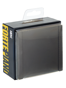 Переключатель 1-кл 10А C/У проходной Серый Forte&Piano