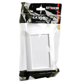 Рамка  2-я без перемычки Белый Катрин