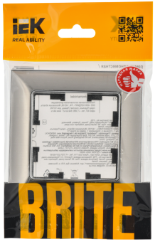 Рамка 1-я Металл Хром/Никель Brite