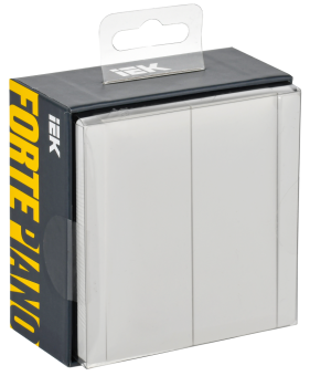 Переключатель 2-кл 10А С/У перекрестный Белый Forte&Piano