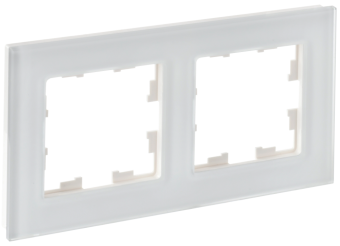 Рамка 2-я Стекло Белый матовый Brite