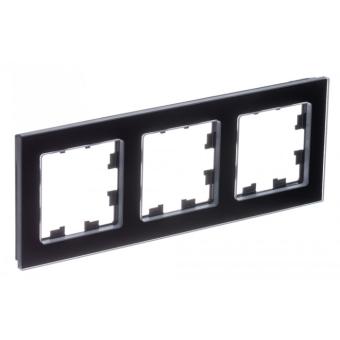 Рамка 3-я, Натуральное стекло Черный AtlasDesign Nature