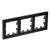 Рамка 3-я, Натуральное стекло Черный AtlasDesign Nature
