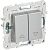 Выключатель 2-кл 10А С/У для жалюзи Серебряный Skandy