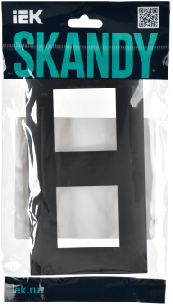 Рамка 2-я Графит Skandy