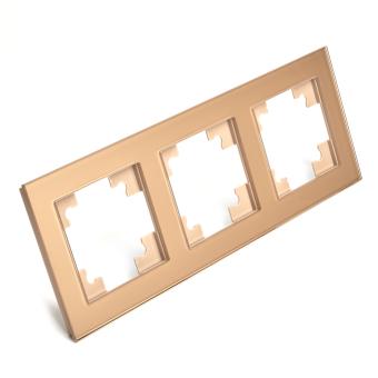 Рамка 3-я стекло Золото Катрин