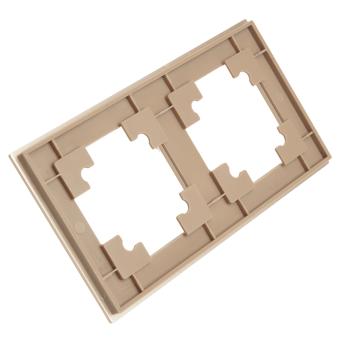 Рамка 2-я металл Шампань Катрин