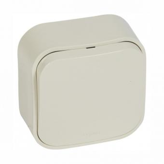 Выключатель 1кл 10А Бежевый Legrand Quteo