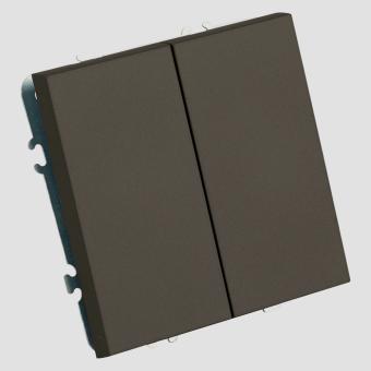 Переключатель 2-кл 10А С/У перекрестный Антрацит Эмили