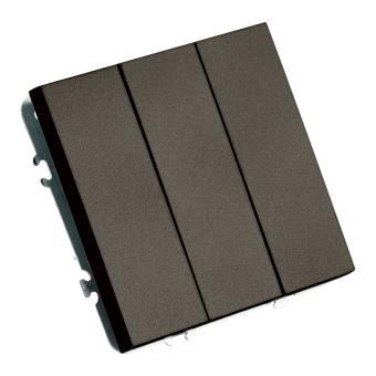 Выключатель 3-кл 10А С/У Антрацит Эмили